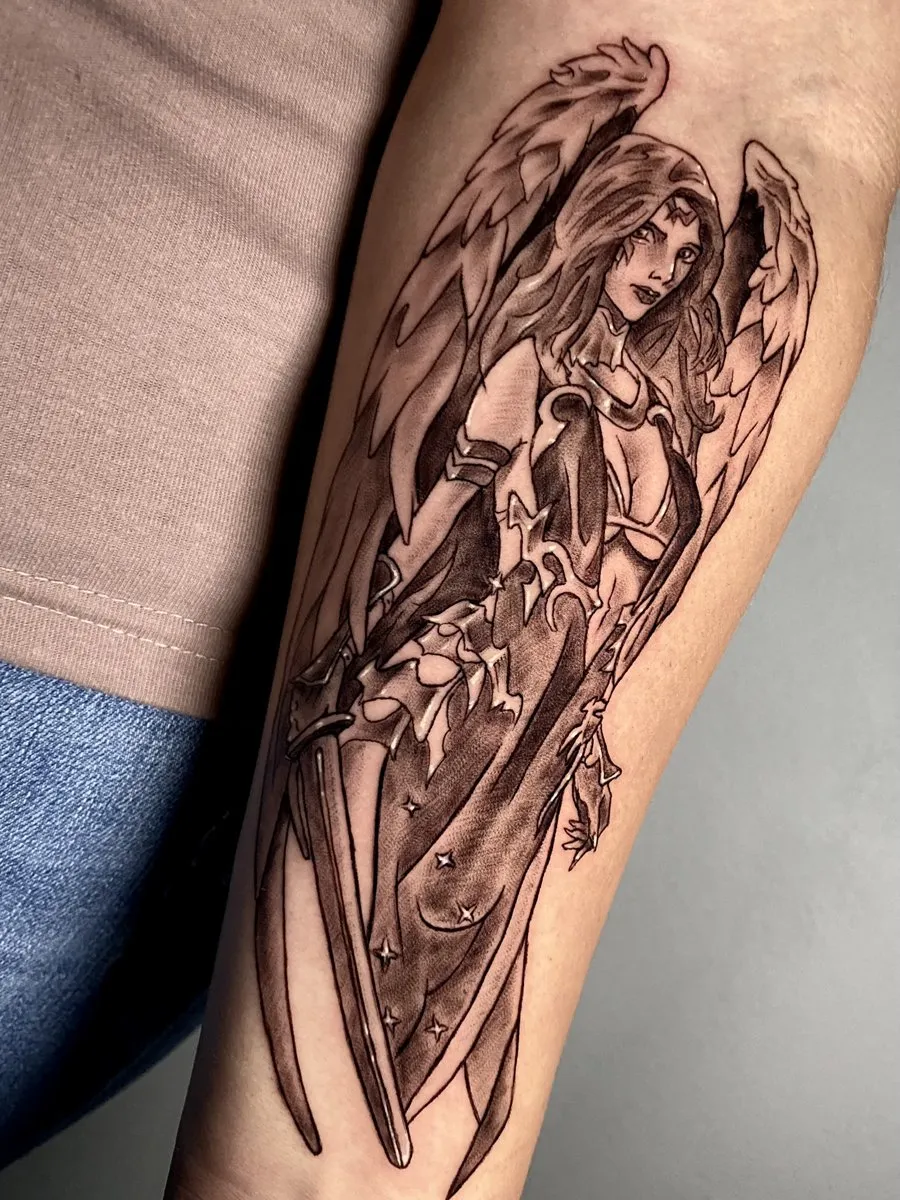Tattoo in comic-stijl